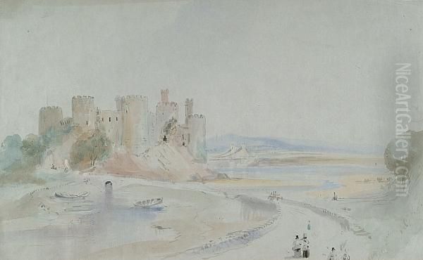 Conway Castle Oil Painting by George Bryant Campion