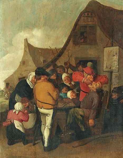 The Dentist Oil Painting by Adriaen Brouwer