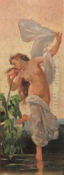 Laprimavera Oil Painting by Alceste Campriani