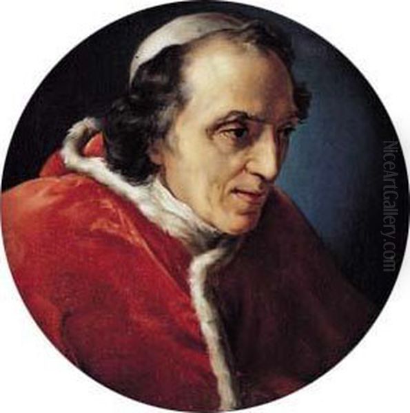 Portrait Du Pape Pie Vii Oil Painting by Vincenzo Camuccini