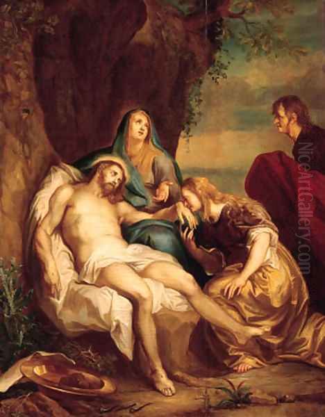 The Lamentation Oil Painting by Balthasar Beschey