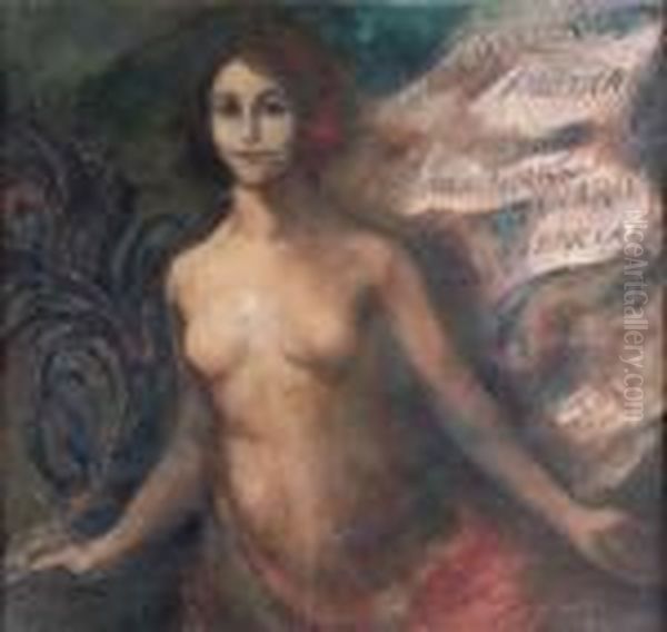 Figura Alegorica Oil Painting by Ricardo Canals y Llambi