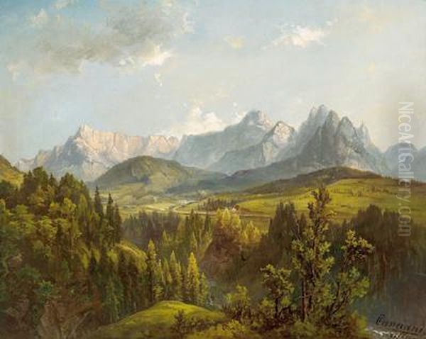 Blick Auf Die Julischen Alpen Oil Painting by Jacob Canciani