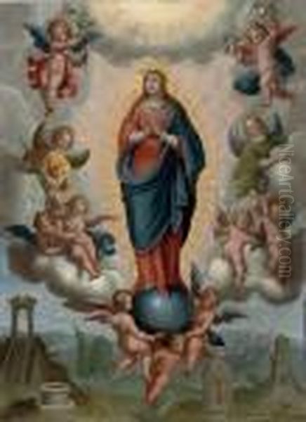 The Assumption Of The Virgin Oil Painting by Peter Candid