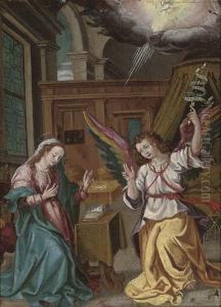 The Annunciation Oil Painting by Peter Candid