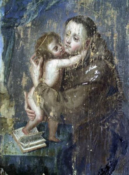 Saint And Child Oil Painting by Alonso Cano