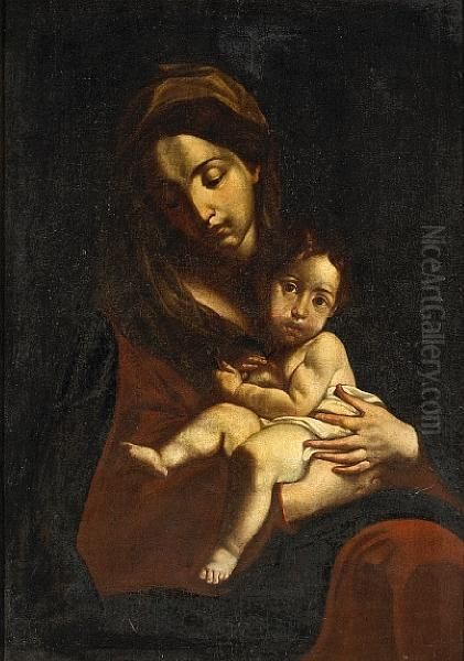 The Madonna And Christ Child Oil Painting by Alonso Cano