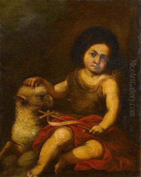 The Infant Saint John The Baptist Oil Painting by Alonso Cano