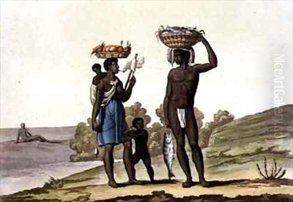 Negroes under a Good Master Oil Painting by Bramati