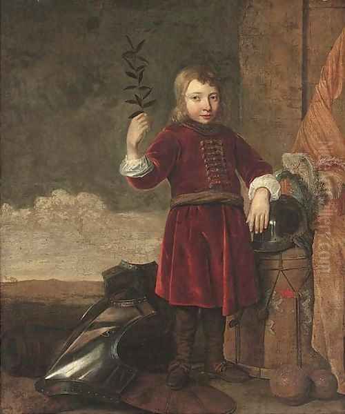 Portrait of a Boy Oil Painting by Cornelis Brize