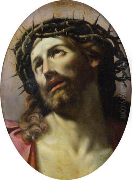 Le Christ A La Couronne D'epines Oil Painting by Domenico Maria Canuti