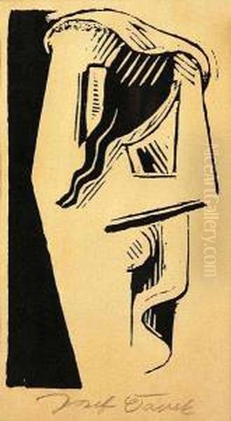 Before A Mirror Oil Painting by Josef Capek