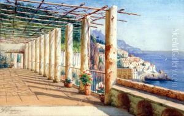 Convento Dei Cappuccini Ad Amalfi Oil Painting by Gaetano Capone