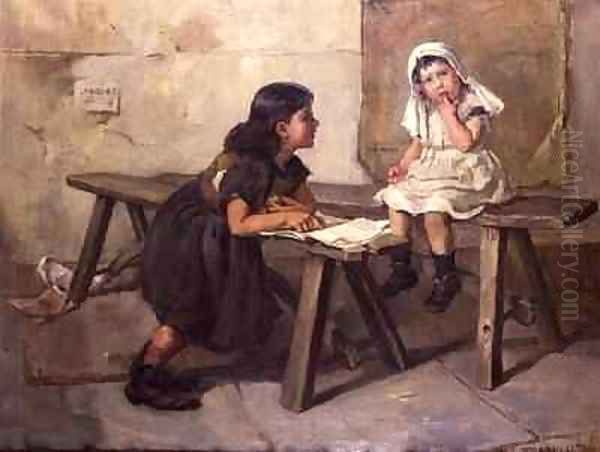 The Schoolroom Oil Painting by Mary Louise Breakell