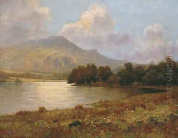 Loch Achray, Trossachs, Scotland Oil Painting by William Barr