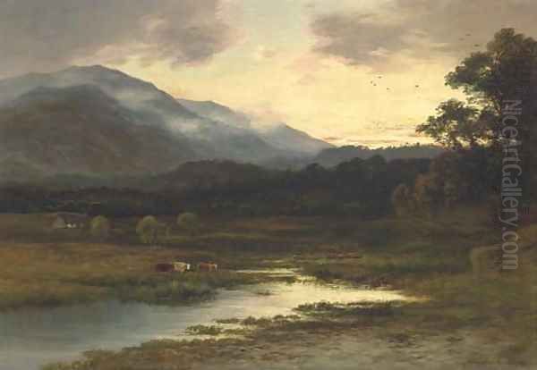 Ben Ann and the Trosachs, Scotland Oil Painting by William Beattie Brown