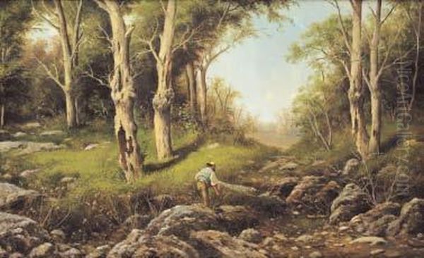 Contadino Nel Bosco Oil Painting by Francesco Capuano