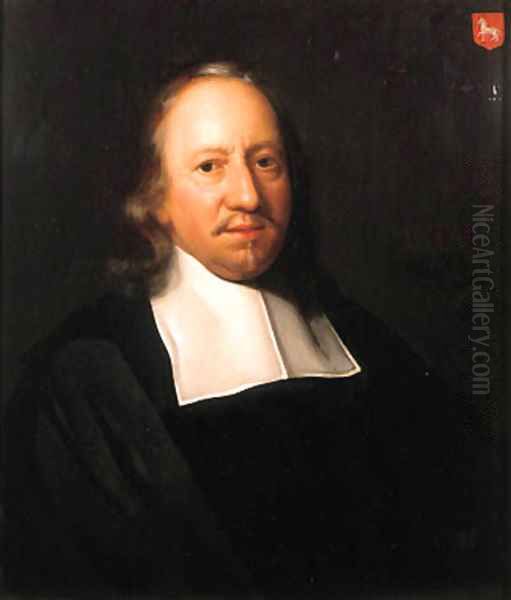 Portrait of Willem Nicolaesz. van Assendelft (1606-1691) Oil Painting by Adriaen De Backer