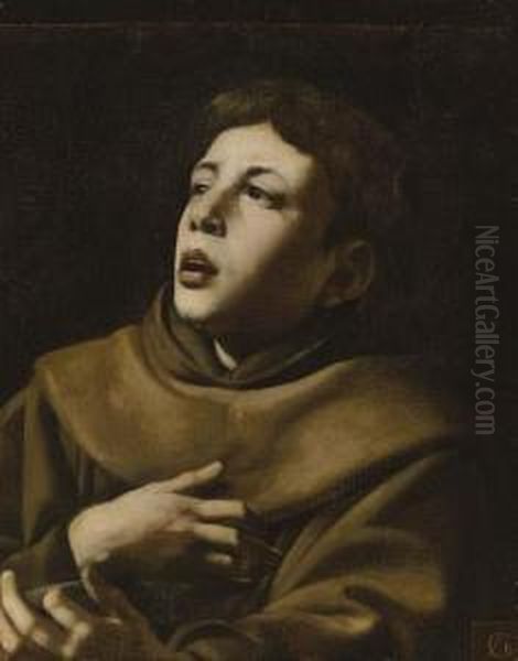 Saint Anthony Of Padua Oil Painting by Giovanni Battista Caracciolo