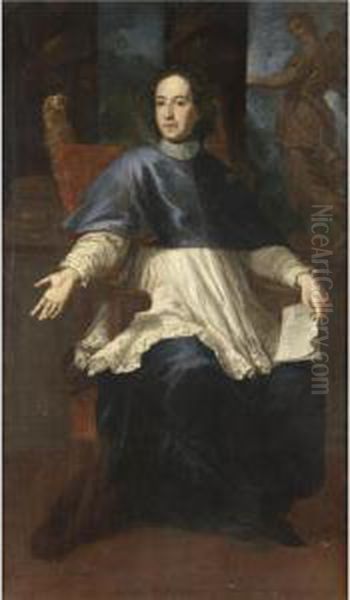 Ritratto Di Prelato Oil Painting by Giovanni Bernardo Carbone