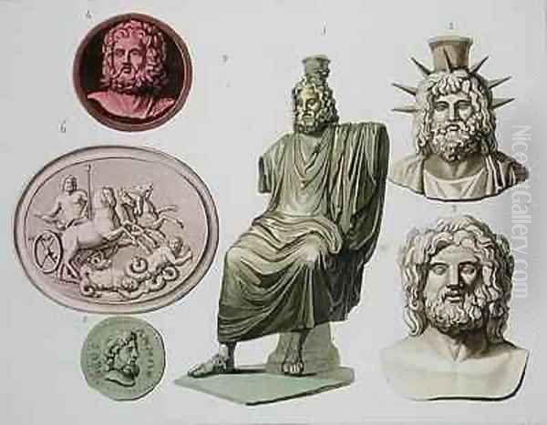 Representations of Zeus, Jupiter or Jove Oil Painting by G. Bramati