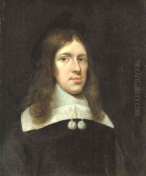 Portrait of a gentleman Oil Painting by Gerard Ter Borch