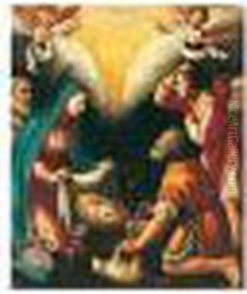 The Adoration Of The Shepherds Oil Painting by Lodovico Cardi Cigoli