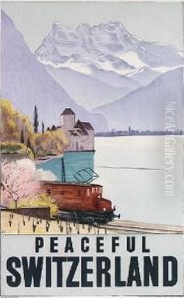 Peaceful Switzerland Oil Painting by Emil Cardinaux