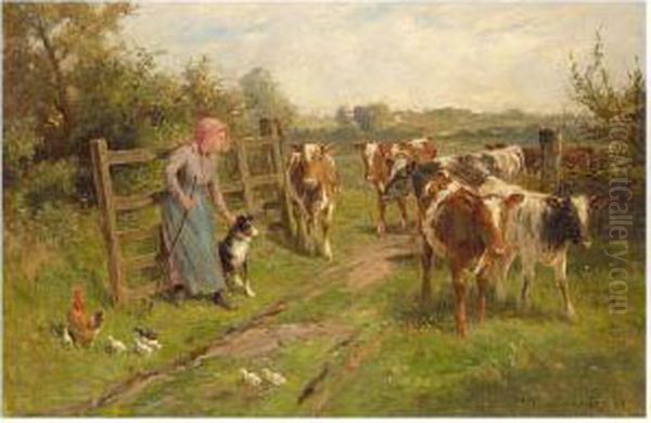 Changing Pastures Oil Painting by Claude Cardon