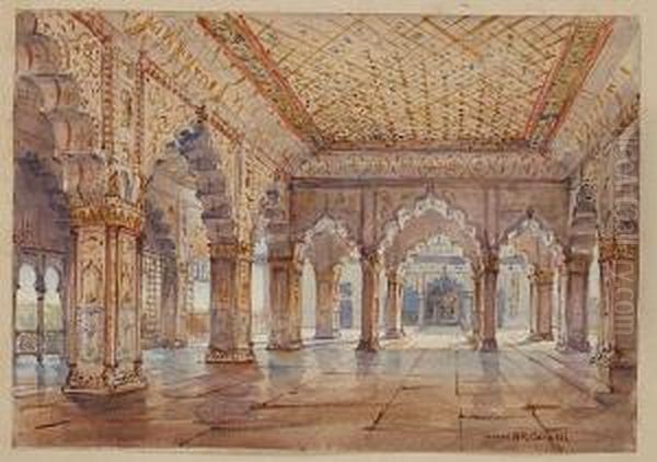 The Diwan-i-khas - Delhi Oil Painting by Conrad H.R. Carelli