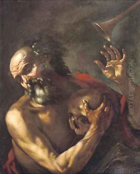 Saint Jerome Oil Painting by Giovanni Battista Beinaschi