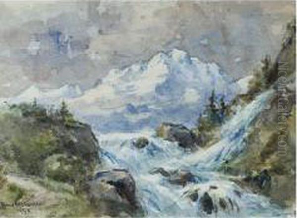 The Ravine Oil Painting by Conrad H.R. Carelli