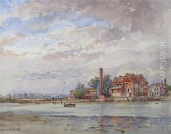 View Of Shorham Oil Painting by Conrad H.R. Carelli