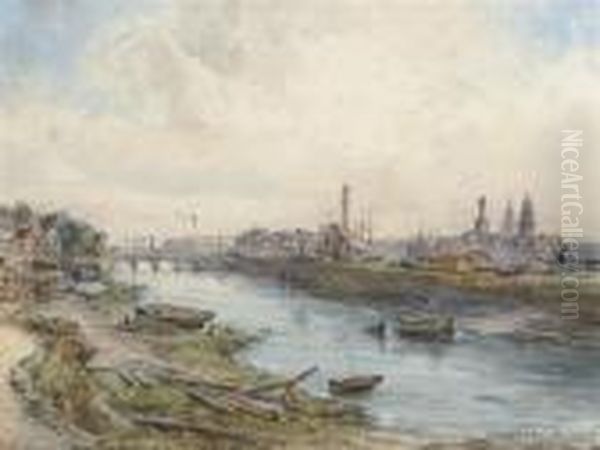 Calais Oil Painting by Conrad H.R. Carelli