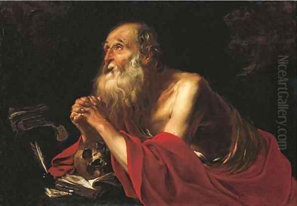 Saint Jerome Oil Painting by Jacques Blanchard