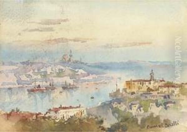 Constantinople Oil Painting by Conrad H.R. Carelli