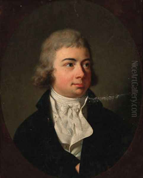 Portrait of Ghislain de Vischer, Baron de Celles Oil Painting by Louis Leopold Boilly