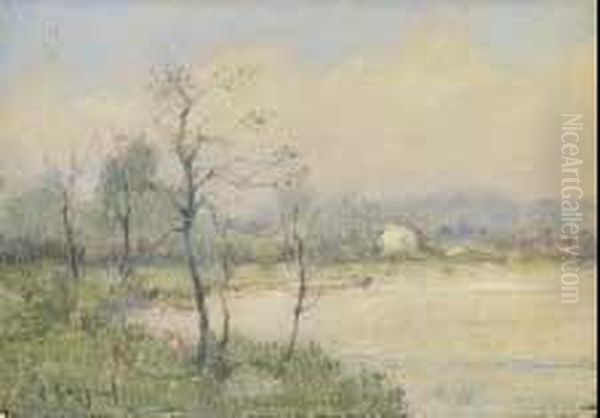 Paesaggio Oil Painting by Vittore Antonio Cargnel