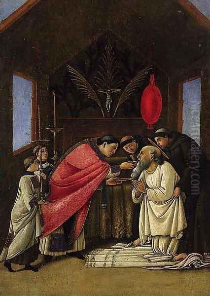 The Last Sacrament of Saint Jerome Oil Painting by Sandro Botticelli