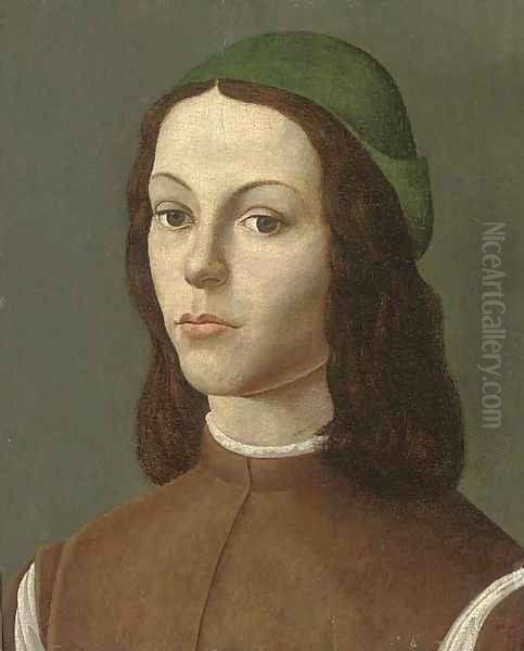 Portrait of a youth Oil Painting by Sandro Botticelli