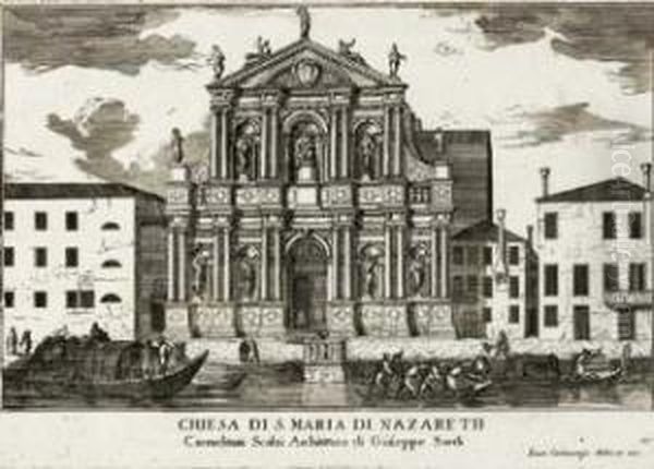 Chiesa Di S. Maria Di Nazareth Oil Painting by Luca Carlevarijs