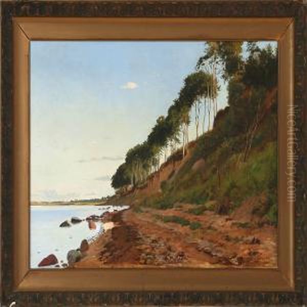 Coastal Scene Oil Painting by Carl Christian E. Carlsen