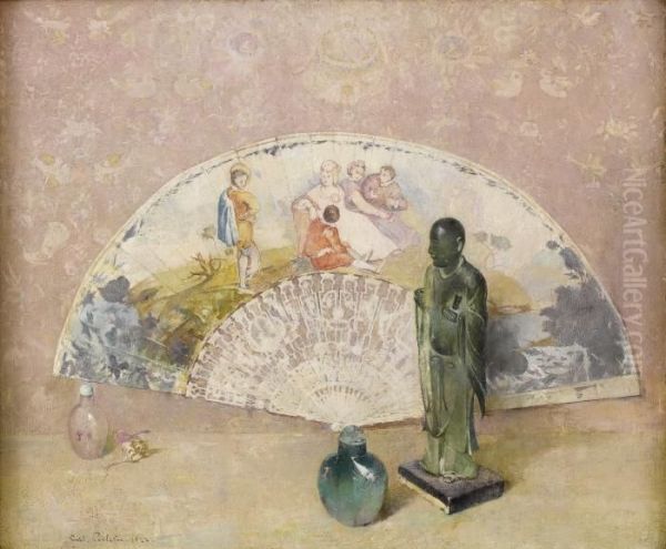 The French Fan Oil Painting by Emil Carlsen