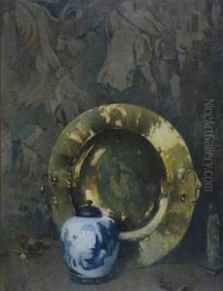 Spanish Brasero Oil Painting by Emil Carlsen