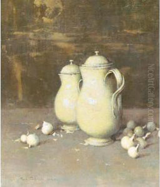 The Leeds Jug Oil Painting by Emil Carlsen