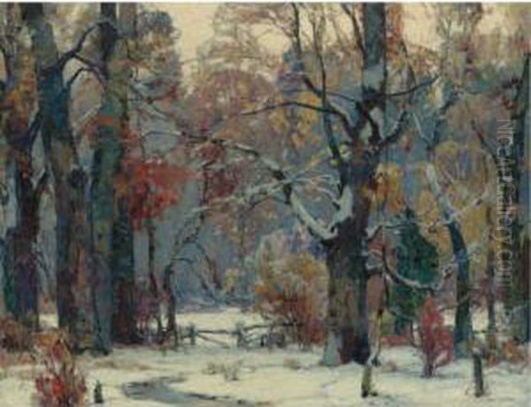 Forest Peace Oil Painting by John Fabian Carlson