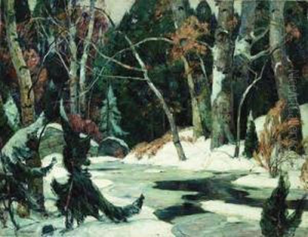 Thawing Headwaters Oil Painting by John Fabian Carlson