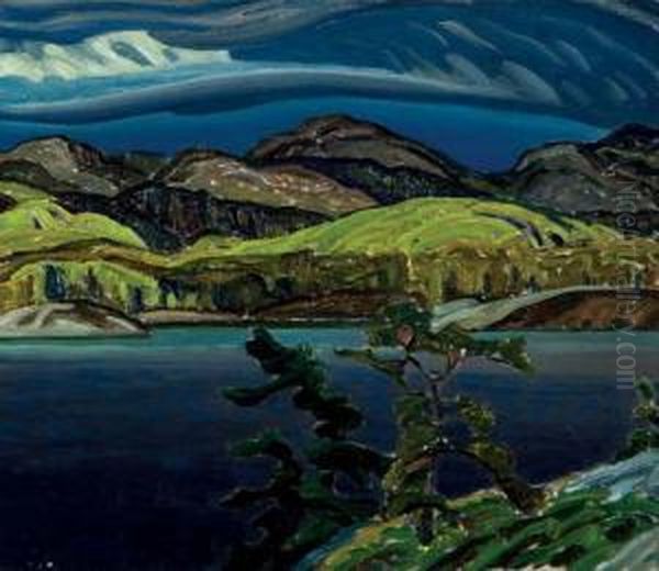 La Cloche Hills Oil Painting by Franklin Carmichael