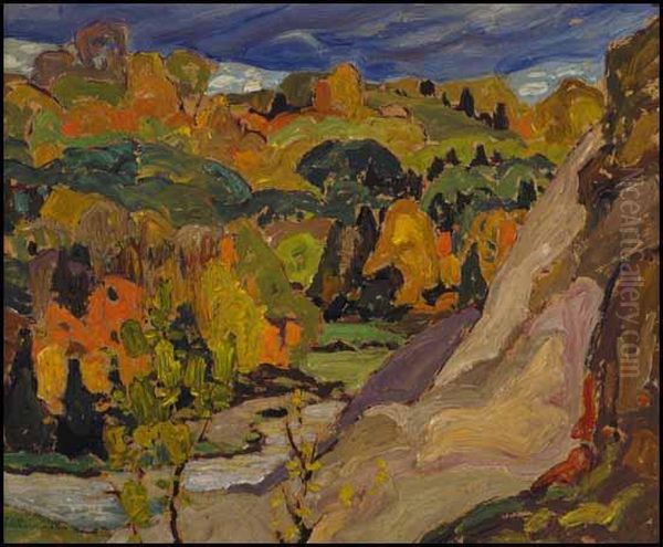 Lansing, Ontario Oil Painting by Franklin Carmichael