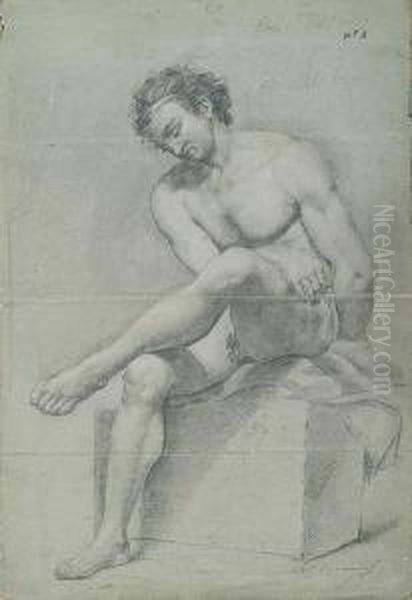 Academia Masculina Oil Painting by Antonio Carnicero